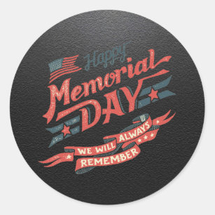 Memorial Day Round Sticker