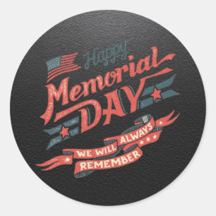 Memorial Day Round Sticker
