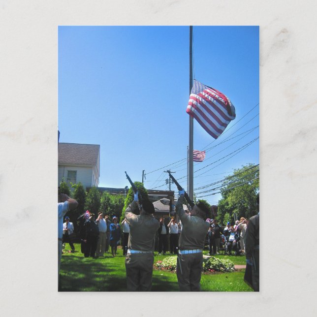 Memorial Day Salute Postcard (Front)