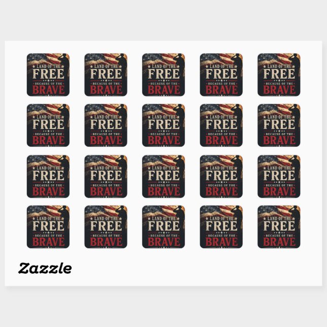 Memorial Day  Square Sticker (Sheet)