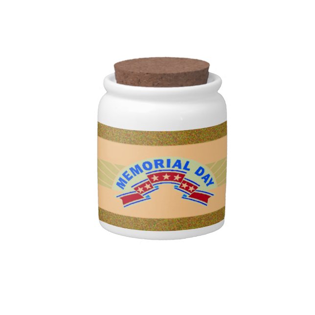 Memorial Day Stars - Candy Jar (Front)