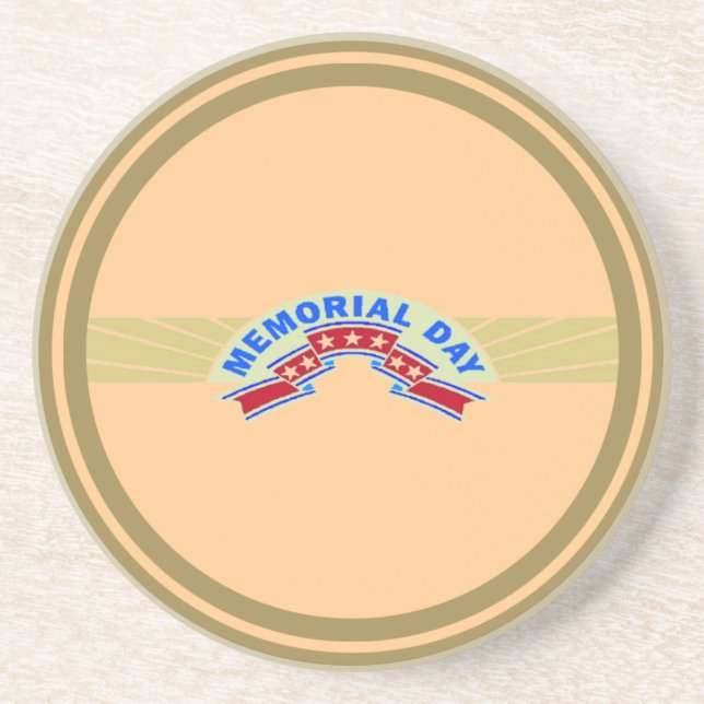 Memorial Day Stars - Drink Coaster (Front)