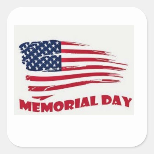 Memorial day sticker | Zazzle.com