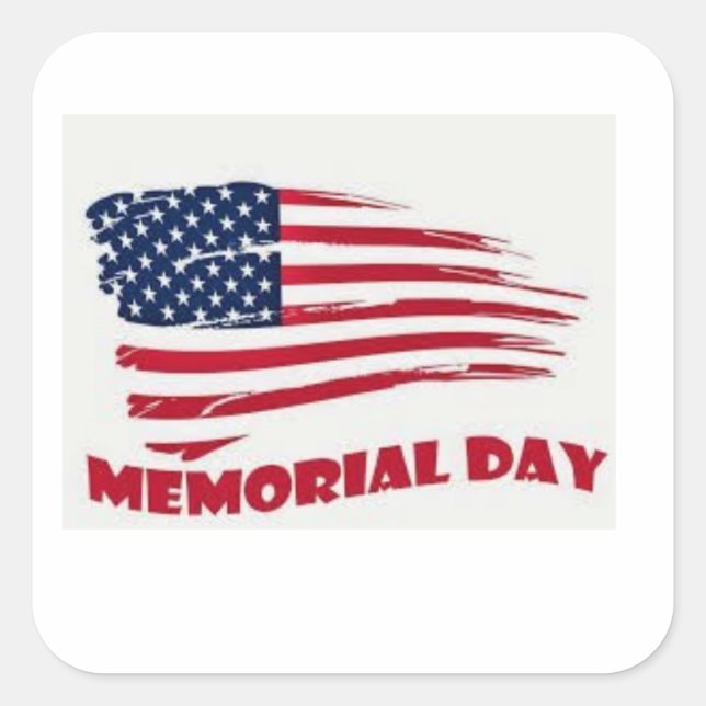 Memorial day sticker (Front)