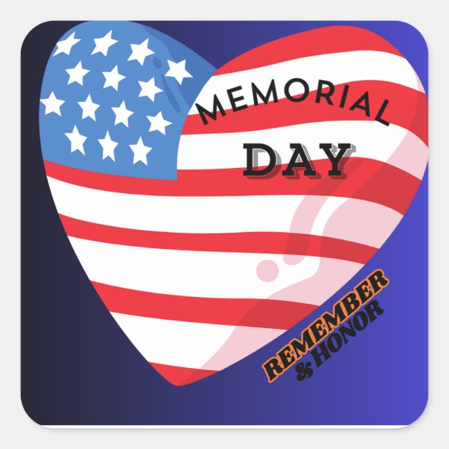 Memorial day stickers (Front)