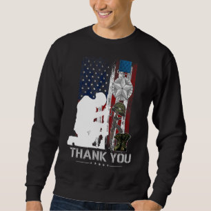 Memorial Day Thank You The Patriotic American Flag Sweatshirt