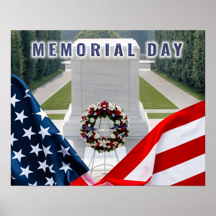 Memorial Day “Tomb of the Unknown Soldier” Poster | Zazzle