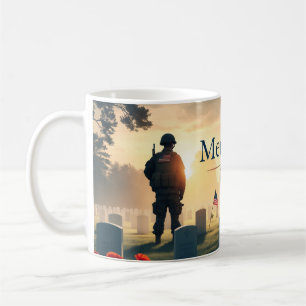Memorial Day Tribute Artwork – Honoring American Coffee Mug
