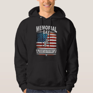 Memorial Day US Flag for Men Women Youth Hoodie