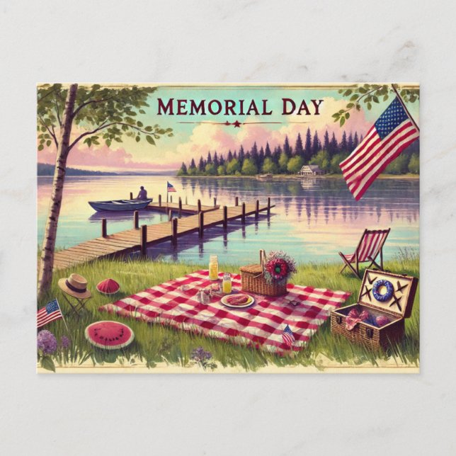  Memorial Day (USA) Postcard (Front)