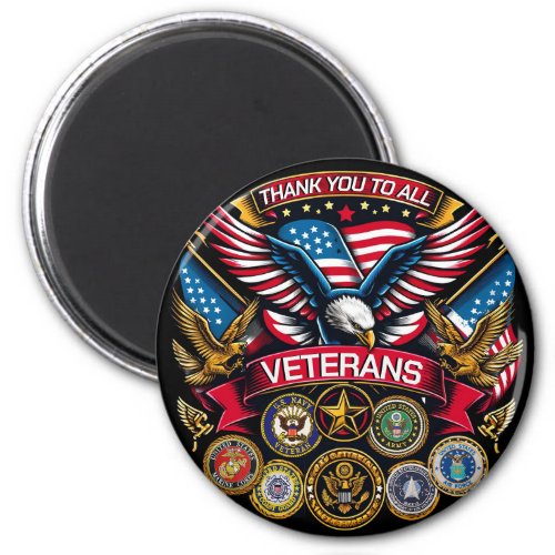 Memorial Day Veterans Day 4th of July Magnet