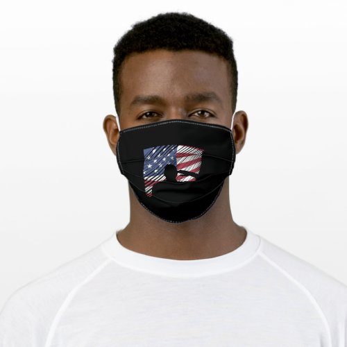Memorial Day Veterans Day US Flag Soldier Adult Cloth Face Mask