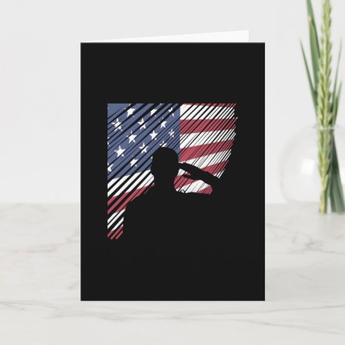 Memorial Day Veterans Day US Flag Soldier Card