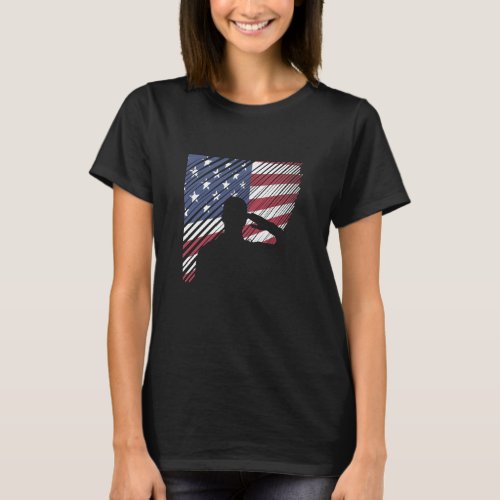 Memorial Day Veterans Day US Flag Soldier T_Shirt