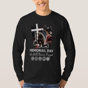 Memorial Day We Will Never Forget American Veteran T-Shirt