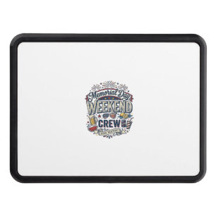 Memorial Day Weekend Crew Vintage Patriotic Shirt_ Hitch Cover