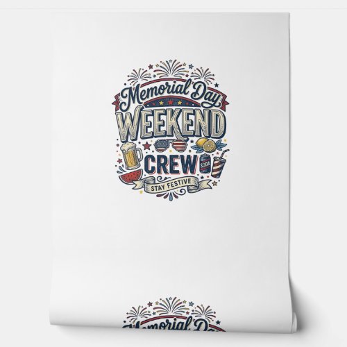 Memorial Day Weekend Crew Vintage Patriotic Shirt_ Wallpaper