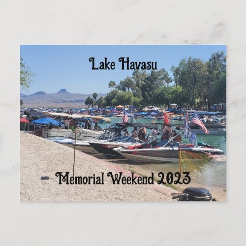 Memorial Day Weekend in Lake Havasu Postcard