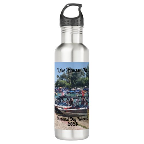 Memorial Day Weekend in Lake Havasu Stainless Steel Water Bottle