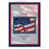 Memorial Day with Flags Card (Front)