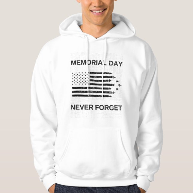 Memorial Day | Wounded Warrior | Military Veteran Hoodie (Front)