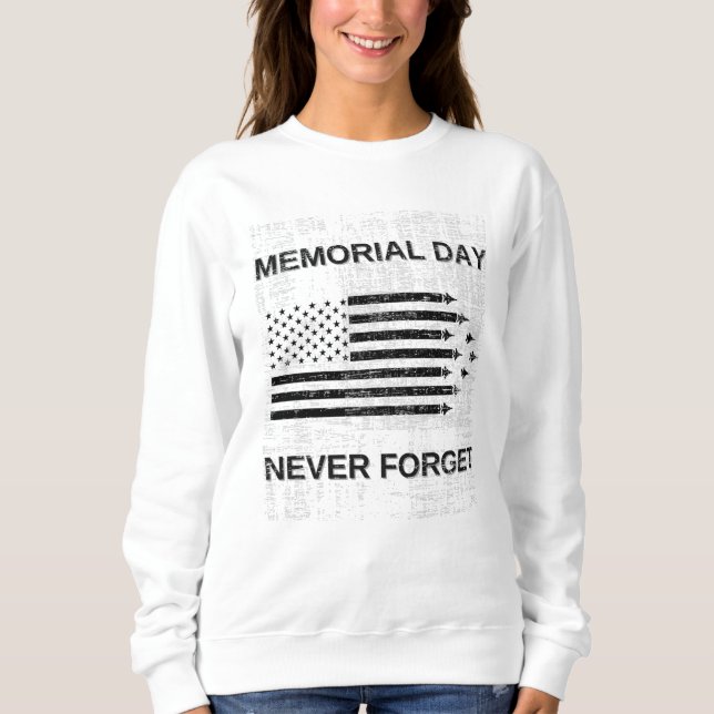 Memorial Day | Wounded Warrior | Military Veteran Sweatshirt (Front)