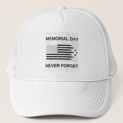 Memorial Day  Wounded Warrior  Military Veteran Trucker Hat