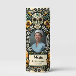 memorial dia de los muertos Pillar Candle