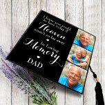 Memorial Elegant Remembrance Personalized 3 Photo Graduation Cap Topper<br><div class="desc">Honor your beloved Dad on graduation day with a custom photo collage memorial graduation cap topper. This unique dad memorial keepsake graduation cap is the perfect gift for yourself, family or friends to pay tribute to your loved one. We hope your memorial graduation cap topper will bring you peace, joy...</div>