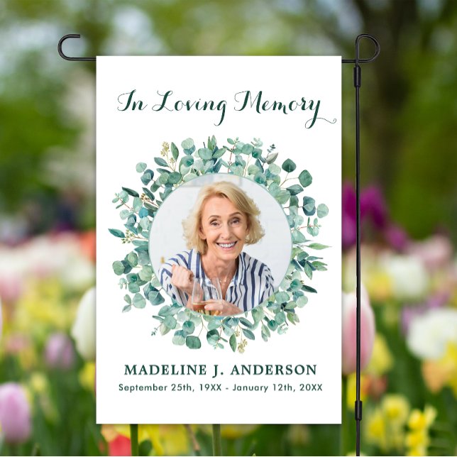 Memorial Eucalyptus Photo Cemetery Grave Site  Garden Flag (Creator Uploaded)