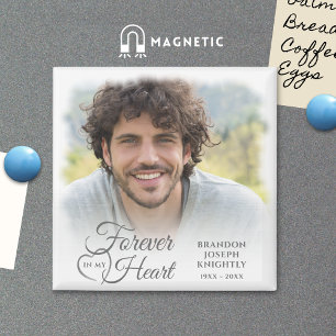 Memorial FOREVER IN MY HEART Photo Keepsake Magnet