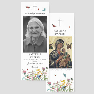 Memorial Forever in Our Hearts Photo Funeral Gift Bookmarks