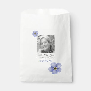 Memorial Forget Me Not Funeral Favor Bag