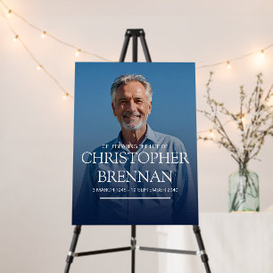 Memorial Funeral A Celebration Of Life Foam Board