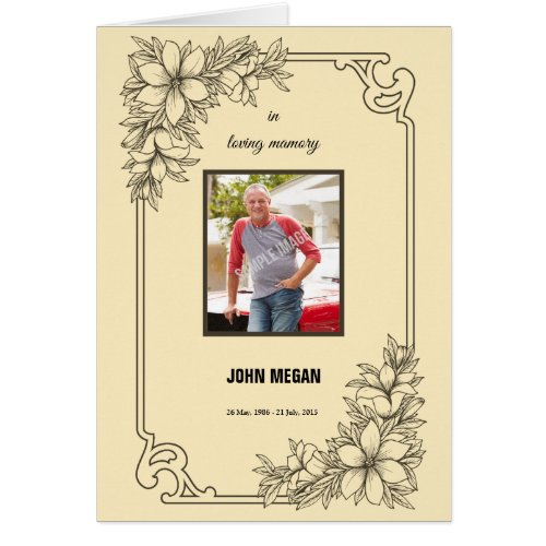 Memorial Funeral Brochure