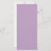 Memorial Funeral Cross Photo Purple Bookmark (Back)