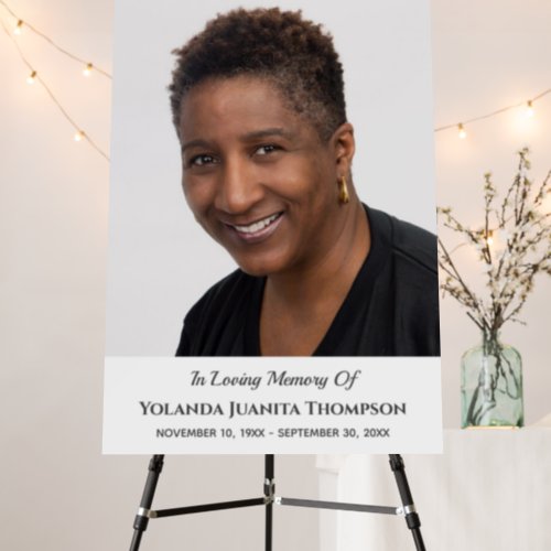 Memorial Funeral Custom Photo Bereavement Sympathy Foam Board