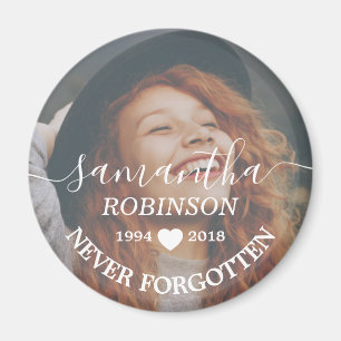 Memorial Funeral Favor Photo Magnet