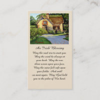 Memorial Funeral Irish Blessing Prayer Card