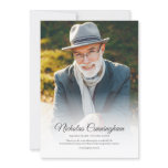 Memorial Funeral Modern Classic Simple Photo Thank You Card Memorial Funeral Modern Classic Simple Photo Thank You Card