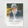 Memorial Funeral Modern Classic Simple Photo Thank You Card