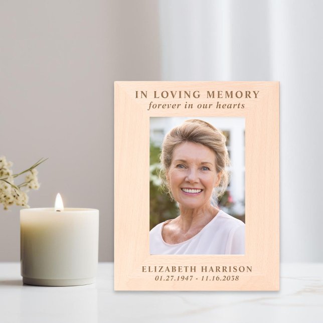 Memorial Funeral Photo Engraved Frames (Creator Uploaded)