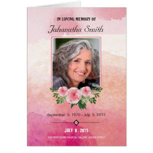 Memorial Funeral Program Template