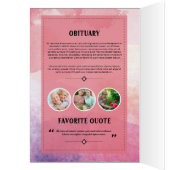 Memorial Funeral Program Template (Inside (Left))