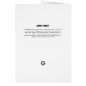 Memorial Funeral Program Template (Back)