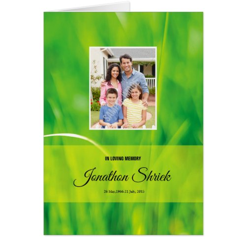 Memorial Funeral Program Template