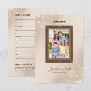 Memorial Funeral Program Template