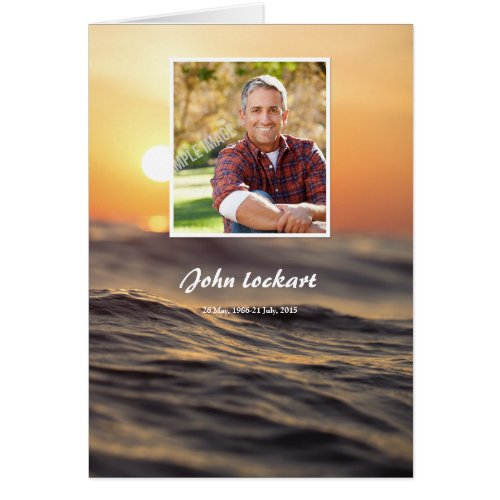 Memorial Funeral Program Template