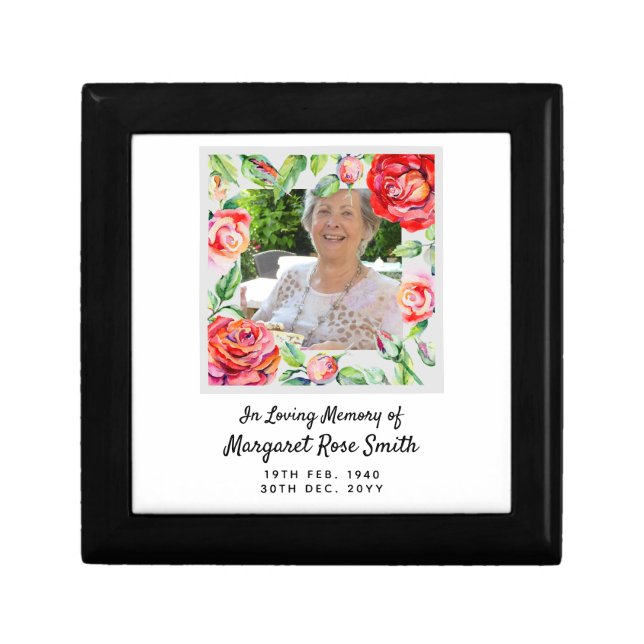 Memorial Gift For Loss of Mother PHOTO Bereavement Box (Front)