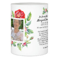 Memorial Gift For Loss of Mother PHOTO Bereavement Flameless Candle